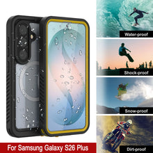Load image into Gallery viewer, Coque étanche pour Galaxy S26 Plus, Punkcase [Extreme Mag Series] Armor Cover avec protection d'écran intégrée [Jaune]
