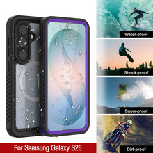 Load image into Gallery viewer, Coque étanche pour Galaxy S26, Punkcase [Extreme Mag Series] Armor Cover avec protecteur d'écran intégré [Violet]
