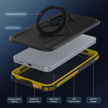 Load image into Gallery viewer, Coque étanche pour Galaxy S26 Plus [Série Kickstud 2.0] Housse de protection IP68 avec protection d'écran et béquille [Jaune]
