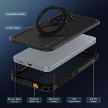 Load image into Gallery viewer, Coque étanche pour Galaxy S26 Plus [Série Kickstud 2.0] Housse de protection IP68 avec protecteur d'écran et béquille [Noir]
