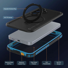 Load image into Gallery viewer, Coque étanche pour Galaxy S26 Plus [Série Kickstud 2.0] Housse de protection IP68 avec protecteur d'écran et béquille [Bleu]
