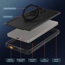 Load image into Gallery viewer, Coque ultra étanche pour Galaxy S26 [Série Kickstud 2.0] Housse de protection IP68 avec protection d'écran et béquille [Gris]
