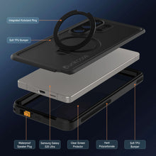 Load image into Gallery viewer, Coque ultra étanche pour Galaxy S26 [Série Kickstud 2.0] Housse de protection IP68 avec protection d'écran et béquille [Noir]
