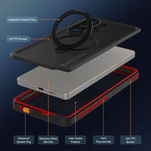 Load image into Gallery viewer, Coque ultra étanche pour Galaxy S26 [Série Kickstud 2.0] Housse de protection IP68 avec protection d'écran et béquille [Rouge]
