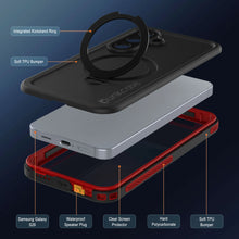 Load image into Gallery viewer, Coque étanche pour Galaxy S26 [Série Kickstud 2.0] Housse de protection IP68 avec protecteur d'écran et béquille [Rouge]
