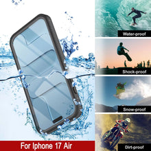 Charger l&#39;image dans la galerie, Coque étanche pour iPhone 17 Air [Série Kickstud 2.0] Housse de protection IP68 avec protecteur d&#39;écran et béquille [Gris]
