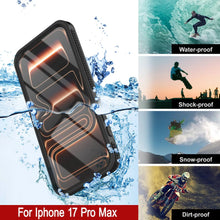 Charger l&#39;image dans la galerie, Coque étanche pour iPhone 17 Pro Max [Série Kickstud 2.0] Housse de protection IP68 avec protecteur d&#39;écran et béquille [Noir]
