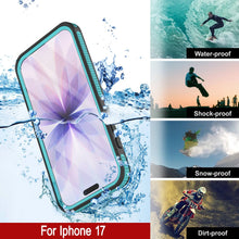 Charger l&#39;image dans la galerie, Coque étanche pour iPhone 17 [Série Kickstud 2.0] Housse de protection IP68 avec protecteur d&#39;écran et béquille [Sarcelle]
