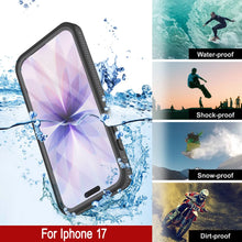 Charger l&#39;image dans la galerie, Coque étanche pour iPhone 17 [Série Kickstud 2.0] Housse de protection IP68 avec protecteur d&#39;écran et béquille [Gris]
