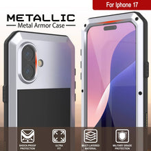 Charger l'image dans la galerie, Étui en métal iPhone 17, couverture d'armure de qualité militaire lourde [Proof] Full Body Hard [White]
