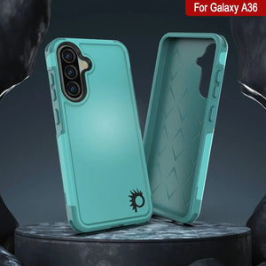 Punkcase Galaxy A36 Case, [Spartan 2.0 Series] Couverture lourde robuste claire [bleu clair]