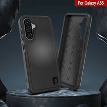 Charger l&#39;image dans la galerie, Punkcase Galaxy A56 Case, [Spartan 2.0 Series] Couverture lourde robuste claire [noir]
