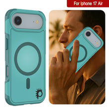 Charger l&#39;image dans la galerie, Punkcase iPhone 17 Air Case, [Spartan 2.0 Series] Couverture lourde robuste claire avec protecteur d&#39;écran intégré [bleu]
