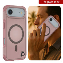 Charger l&#39;image dans la galerie, Punkcase iPhone 17 Air Case, [Spartan 2.0 Series] Couverture lourde robuste claire avec protecteur d&#39;écran intégré [rose]
