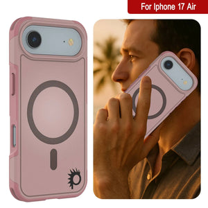 Punkcase iPhone 17 Air Case, [Spartan 2.0 Series] Couverture lourde robuste claire avec protecteur d'écran intégré [rose]