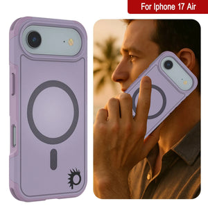 Punkcase iPhone 17 Air Case, [Spartan 2.0 Series] Couverture lourde robuste claire avec protecteur d'écran intégré [Lilac]