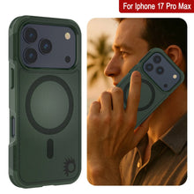 Charger l&#39;image dans la galerie, Punkcase iPhone 17 Pro Max Case, [Spartan 2.0 Series] Couverture lourde robuste claire avec protecteur d&#39;écran intégré [vert foncé]

