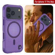 Charger l&#39;image dans la galerie, Punkcase iPhone 17 Pro Max Case, [Spartan 2.0 Series] Couverture lourde robuste claire avec protecteur d&#39;écran intégré [Purple]
