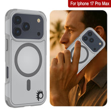 Charger l&#39;image dans la galerie, Punkcase iPhone 17 Pro Max Case, [Spartan 2.0 Series] Couverture lourde robuste claire avec protecteur d&#39;écran intégré [blanc]
