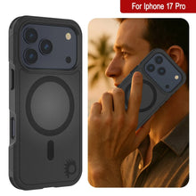 Charger l&#39;image dans la galerie, Punkcase iPhone 17 Pro Case, [Spartan 2.0 Series] Couverture lourde robuste claire avec protecteur d&#39;écran intégré [noir]
