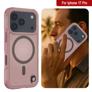 Punkcase iPhone 17 Pro Case, [Spartan 2.0 Series] Couverture lourde robuste claire avec protecteur d'écran intégré [rose]
