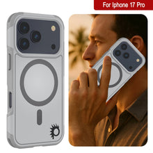 Load image into Gallery viewer, Punkcase iPhone 17 Pro Case, [Spartan 2.0 Series] Couverture lourde robuste claire avec protecteur d&#39;écran intégré [blanc]
