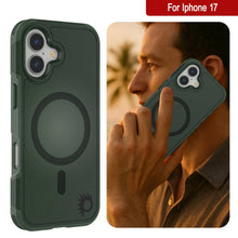 Charger l&#39;image dans la galerie, Punkcase iPhone 17 Case, [Spartan 2.0 Series] Couverture lourde robuste claire avec protecteur d&#39;écran intégré [vert foncé]

