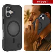 Charger l&#39;image dans la galerie, Punkcase iPhone 17 Case, [Spartan 2.0 Series] Couverture lourde robuste claire avec protecteur d&#39;écran intégré [noir]
