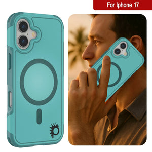 Punkcase iPhone 17 Case, [Spartan 2.0 Series] Couverture lourde robuste claire avec protecteur d'écran intégré [bleu]