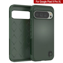 Charger l&#39;image dans la galerie, Punkcase Google Pixel 9 Pro XL Case, [Spartan 2.0 Series] Couverture lourde robuste claire avec protecteur d&#39;écran intégré [vert foncé]
