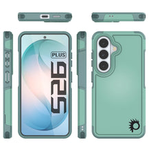 Load image into Gallery viewer, PunkCase Coque pour Galaxy S26+ Plus [Série Spartan 2.0] Coque transparente robuste et résistante [Bleu sarcelle]

