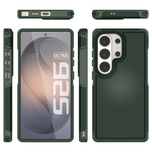 Load image into Gallery viewer, PunkCase Coque pour Galaxy S26 Ultra [Série Spartan 2.0] Coque transparente robuste et résistante [Vert foncé]
