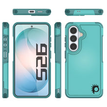 Load image into Gallery viewer, PunkCase Coque pour Galaxy S26 [Série Spartan 2.0] Coque transparente robuste et résistante [Bleu clair]
