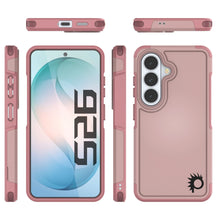 Load image into Gallery viewer, PunkCase Coque pour Galaxy S26 [Série Spartan 2.0] Coque transparente robuste et résistante [Rose]

