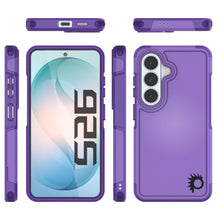 Load image into Gallery viewer, PunkCase Coque pour Galaxy S26 [Série Spartan 2.0] Coque transparente robuste et résistante [Violet]
