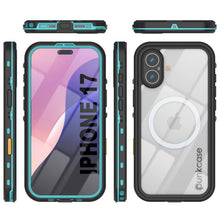 Load image into Gallery viewer, Étui IP68 imperméable iPhone 17, Punkcase [Teal] [série StudStar] [Slim Fit]
