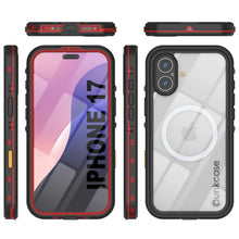 Load image into Gallery viewer, Étui IP68 imperméable iPhone 17, Punkcase [Red] [série StudStar] [Slim Fit]

