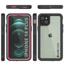 Load image into Gallery viewer, iPhone 14 Plus Waterproof Case, Punkcase [Extreme Series] Armor Cover W/ Built In Screen Protector [Pink] (Color in image: Red)
