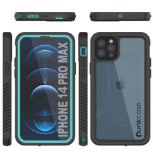 Load image into Gallery viewer, iPhone 14 Pro Max Waterproof Case, Punkcase [Extreme Series] Armor Cover W/ Built In Screen Protector [Teal] (Color in image: Red)
