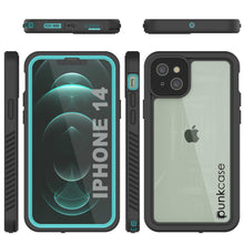 Charger l&#39;image dans la galerie, iPhone 14  Waterproof Case, Punkcase [Extreme Series] Armor Cover W/ Built In Screen Protector [Teal] (Color in image: Red)
