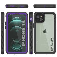 Load image into Gallery viewer, iPhone 14  Waterproof Case, Punkcase [Extreme Series] Armor Cover W/ Built In Screen Protector [Purple] (Color in image: Red)
