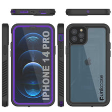 Load image into Gallery viewer, iPhone 14 Pro Waterproof Case, Punkcase [Extreme Series] Armor Cover W/ Built In Screen Protector [Purple] (Color in image: Red)
