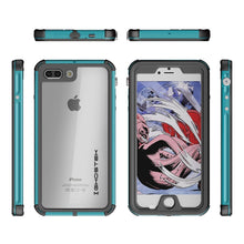 Charger l&#39;image dans la galerie, iPhone 8+ Plus Waterproof Case, Ghostek® Atomic 3.0 Teal Series (Color in image: Pink)
