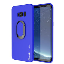 Load image into Gallery viewer, Galaxy S8 Case, Punkcase Magnetix Protective TPU Cover W/ Kickstand, Screen Protector [Blue] 
