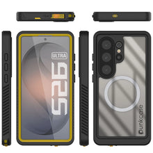 Load image into Gallery viewer, Coque ultra étanche pour Galaxy S26, Punkcase [Extreme Mag Series] Armor Cover avec protecteur d'écran intégré [Jaune]
