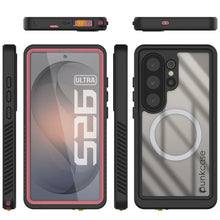 Load image into Gallery viewer, Coque ultra étanche pour Galaxy S26, Punkcase [Extreme Mag Series] Armor Cover avec protecteur d'écran intégré [Rose]

