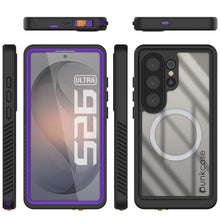 Load image into Gallery viewer, Coque ultra étanche pour Galaxy S26, Punkcase [Extreme Mag Series] Armor Cover avec protecteur d'écran intégré [Violet]
