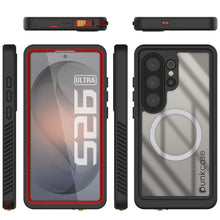Load image into Gallery viewer, Coque ultra étanche pour Galaxy S26, Punkcase [Extreme Mag Series] Armor Cover avec protecteur d'écran intégré [Rouge]
