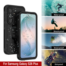 Load image into Gallery viewer, Coque étanche pour Galaxy S26 Plus [Série Kickstud 2.0] Housse de protection IP68 avec protecteur d'écran et béquille [Noir]
