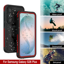 Load image into Gallery viewer, Coque étanche pour Galaxy S26 Plus [Série Kickstud 2.0] Housse de protection IP68 avec protecteur d'écran et béquille [Rouge]
